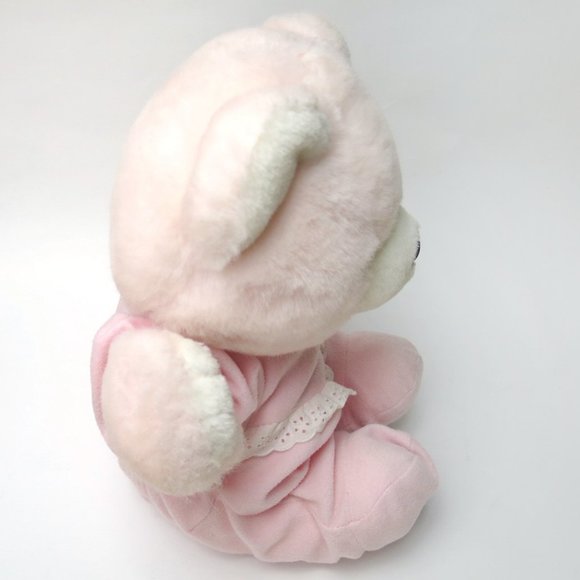 Vtg 80's Heart to Heart Baby Bear Plush With Working Heart - Picture 6 of 11